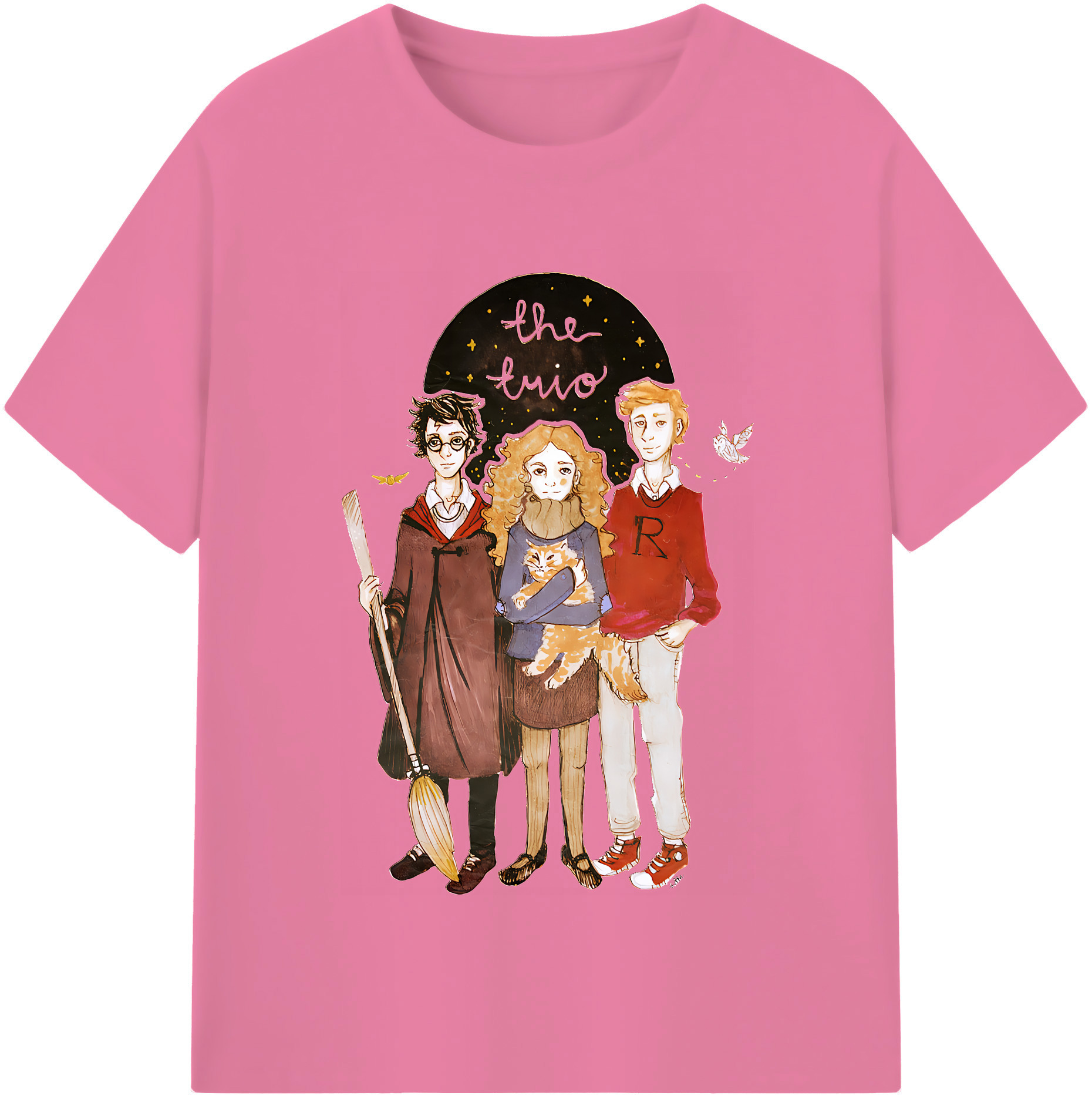（画像用） Harry Potter ハリー・ポッターシリーズ 綿100％半袖Tシャツ（フロントプリント）